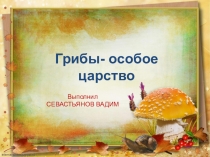 Презентация по окружающему миру Грибы