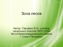 Презентация по окружающему миру Зона лесов