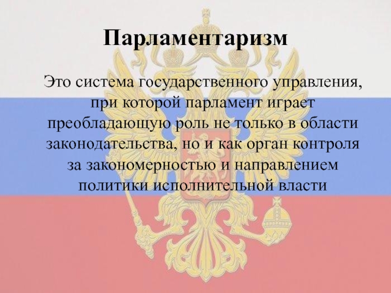 Институт парламентаризма в рф план