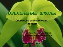 Презентация к проекту Озеленение школы