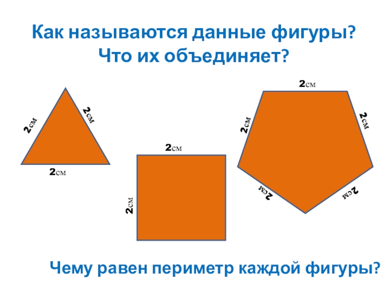 Периметр каждой фигуры. Периметр фигуры как называется. Чему равен периметр фигуры. Фигуры с площадью 2 см2.