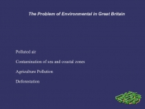 Презентация по английскому языку Проблемы экологии