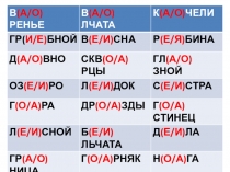 Презентация Безударные гласные в корне слова