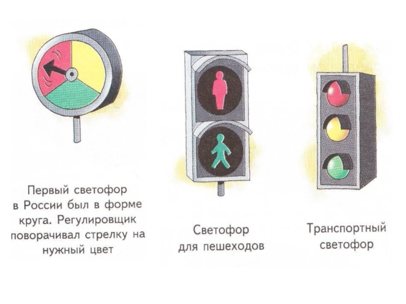 Виды светофоров для детей в картинках