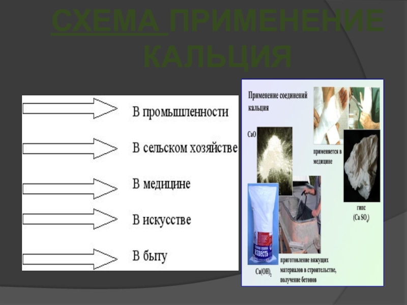 Применение кальция презентация