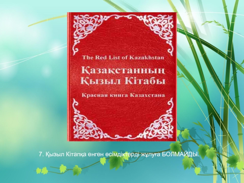 Красная книга казахстана