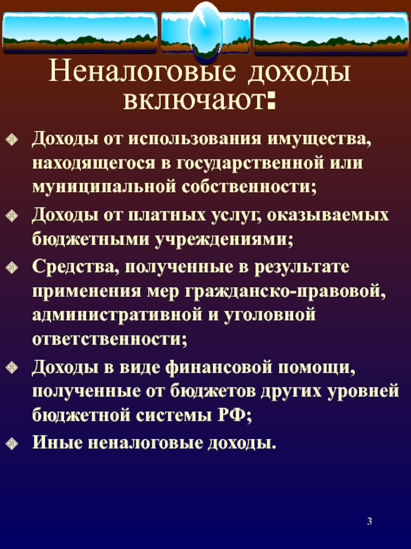 Реферат: Неналоговые доходы бюджетной системы