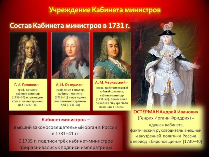 Создание тайного совета. Кабинет министров Анна Иоанновна. Кабинет министров 1731-1741. Каюинетр миниистров Анна и. Кабинет министров 1730.