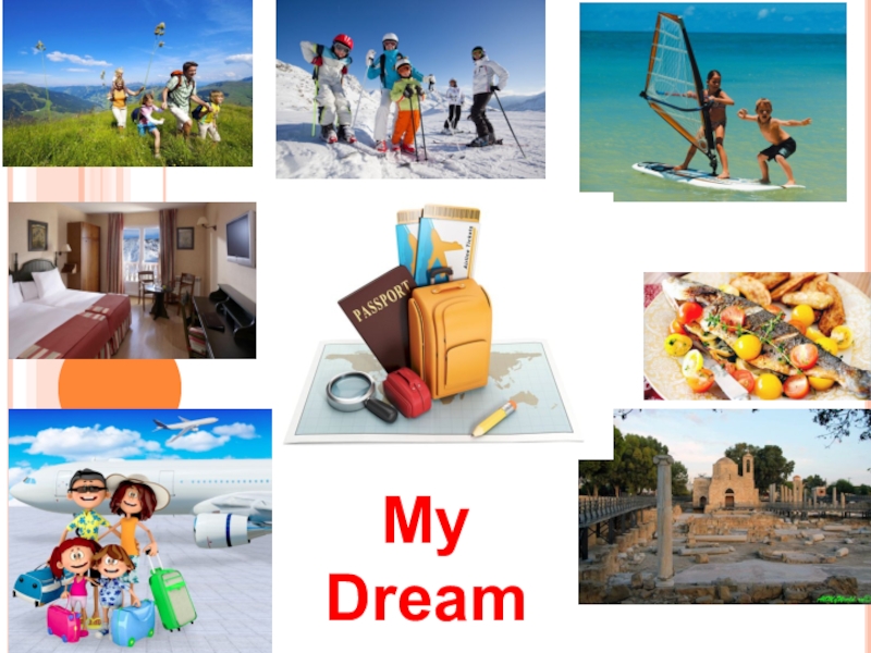 Путешествие мечты на английском. Коллаж летние каникулы. Картинки на тему каникулы. My Dream Holidays проект. Коллаж по теме каникулы.