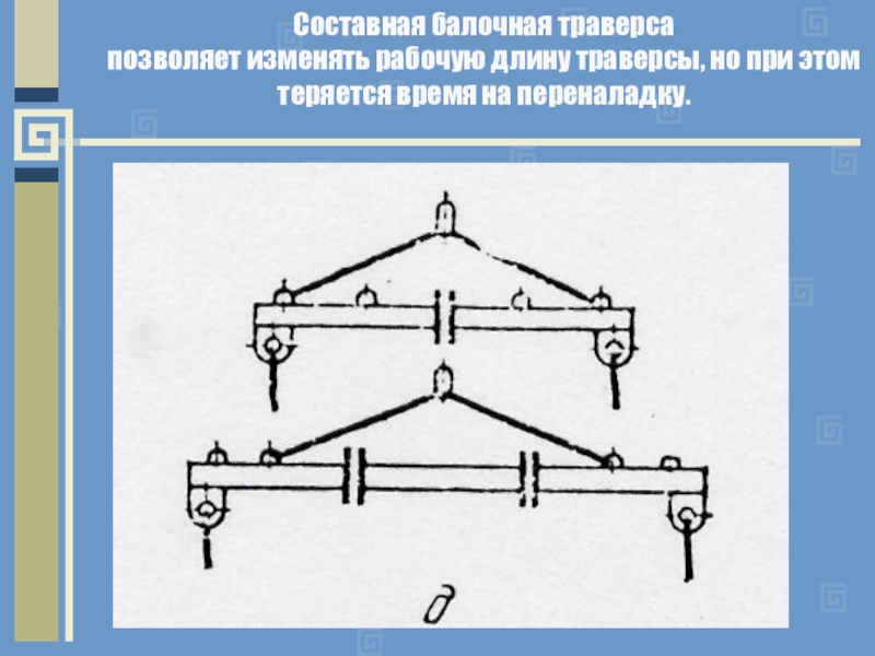 Расчетная схема траверсы