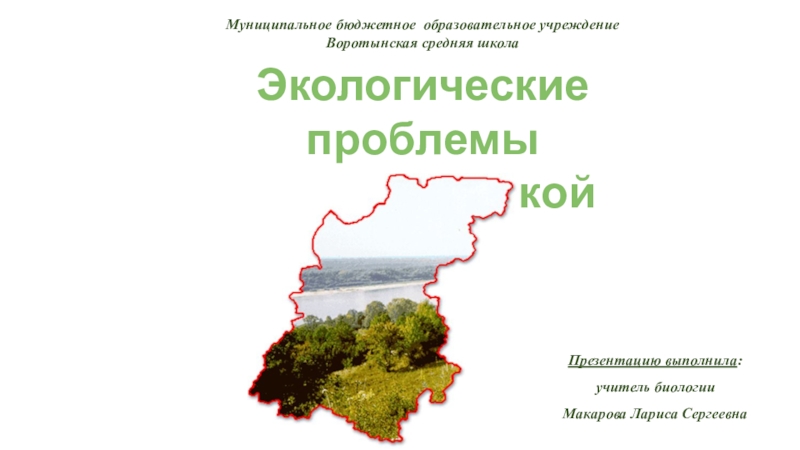 Экологические проблемы нижегородской области презентация