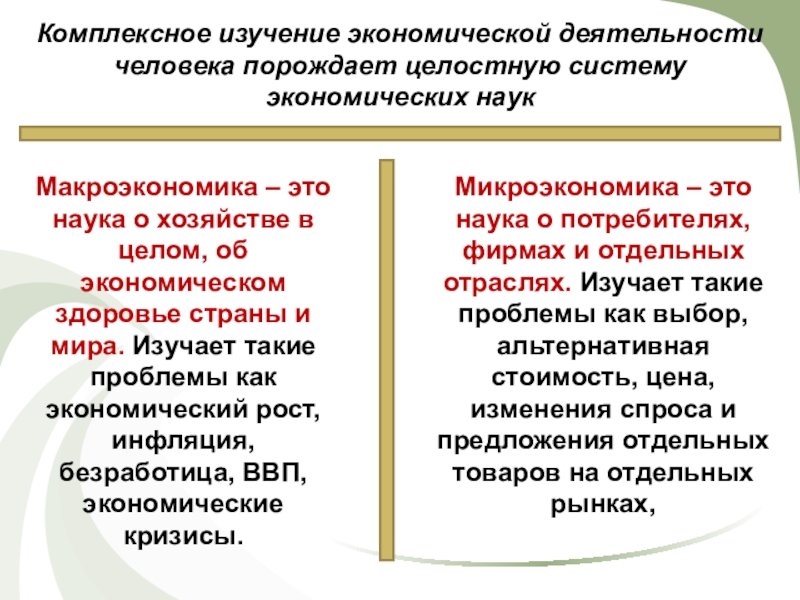 Изучение экономики как целостной системы - это. Кто изучает экономические системы. Экономическая наука изучает экономику кризис. Примеры экономического выбора человека фирмы и государства.