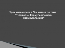 Вычисление площадей по формулам