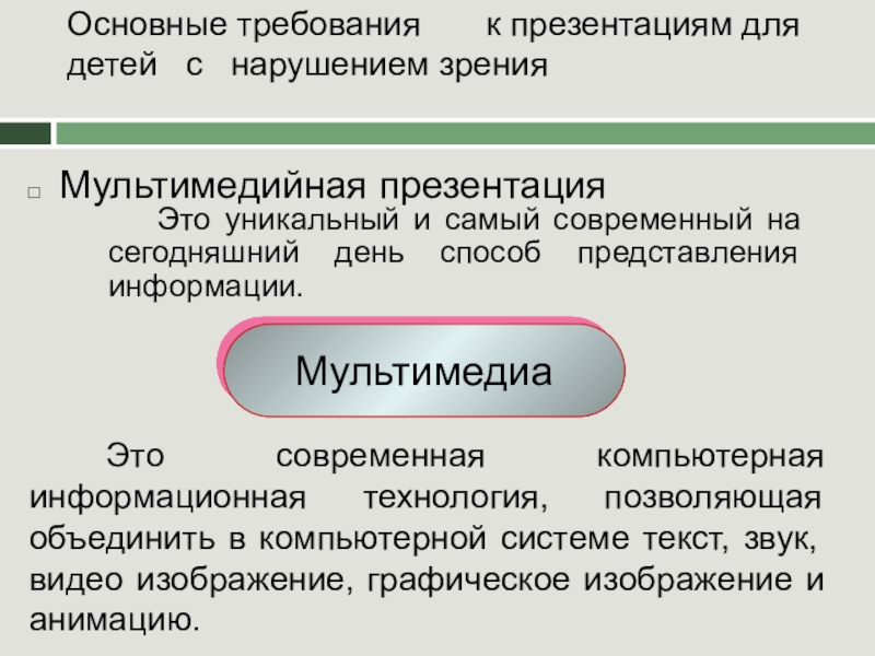 Сформулируйте требования к презентациям