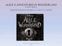 Презентация Alice in wonderland.