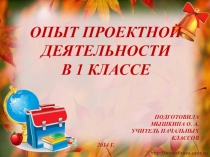Опыт проектной деятельности в 1 классе