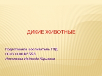 Дикие животные