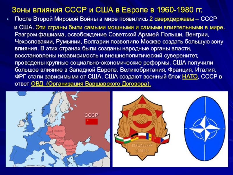 Международные отношения в 1950 1980 е гг презентация