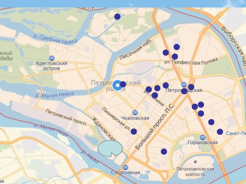 Карта петроградская сторона спб