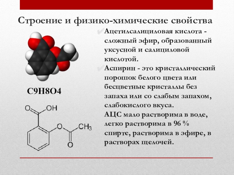 Аспирин друг или враг проект по химии