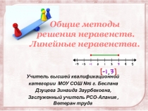 Презентация по алгебре на тему Решение неравенств9класс.