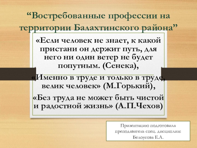 Проект на тему самые востребованные профессии