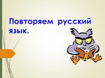 Презентация  Повторяем русский язык? 1 класс