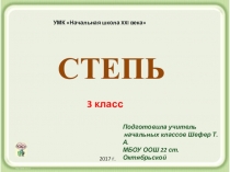 Презентация по окружающему миру Степь. Пустыня. Субтропики (4 класс)