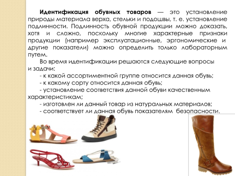 Образец обуви