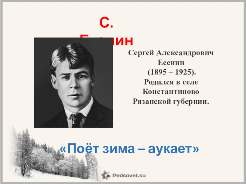 Выразительное чтение поет зима аукает есенин. Сергей Александрович Есенин (1895—1925). Сергей Александрович Есенин поет зима аукает. Сергей Александрович Есенин поёт зима. Есенин поет.