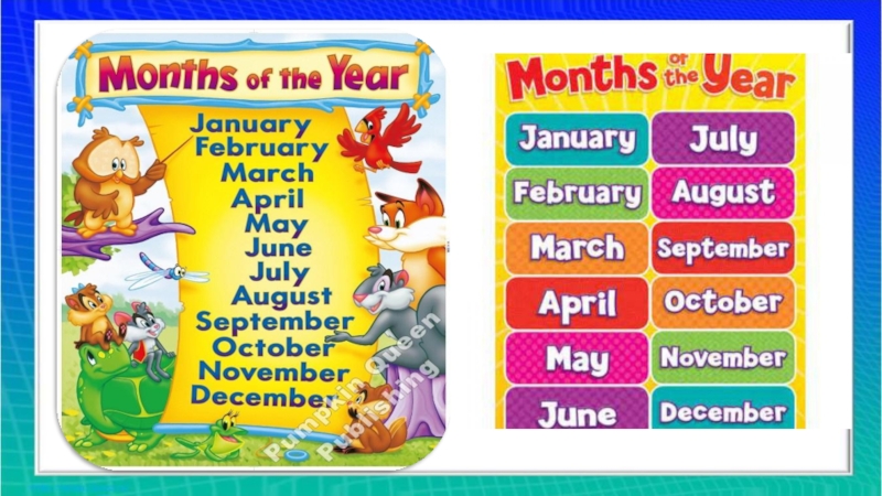 Название английских месяцев на русском. Месяца на английском. Плакат Seasons and months. Времена года на английском. Months презентация.