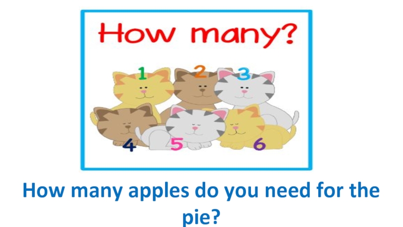 How many apples do you need for the pie?