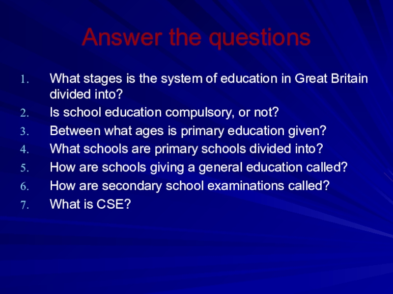 Divided education