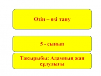 Презентация  Адамның жан сұлулығы 5 сынып
