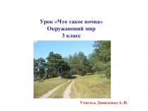 Презентация по окружающему миру на тему Что такое почва?