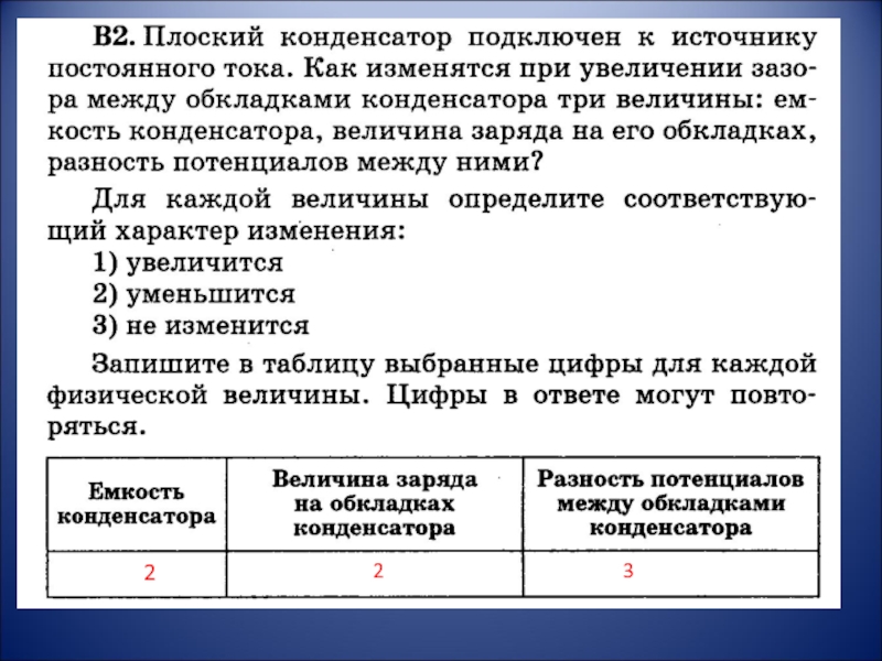 Плоский воздушный конденсатор емкостью с подключили