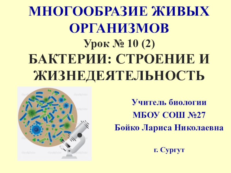 Бактерии строение и жизнедеятельность 5 класс биология