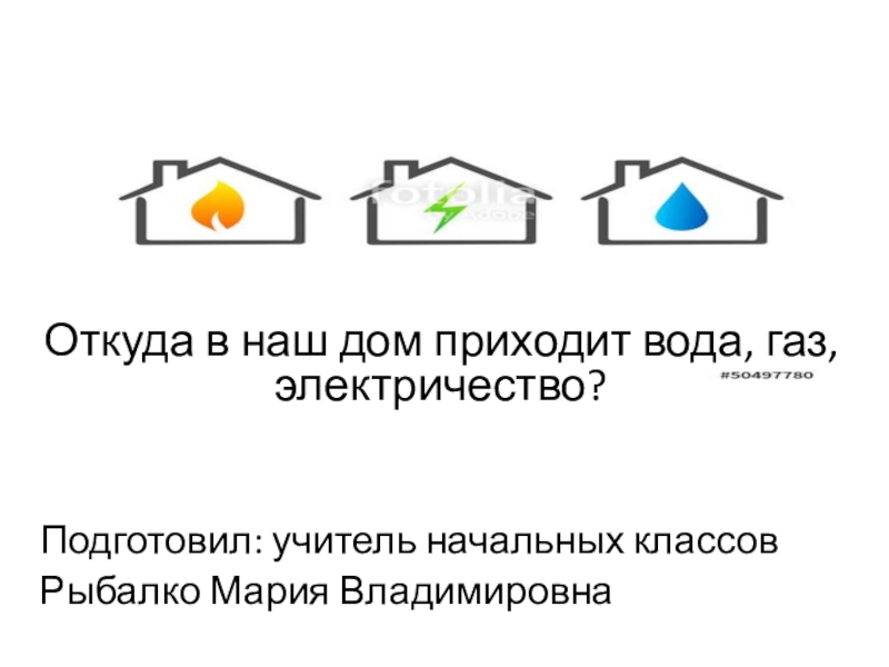 Откуда в наш дом приходит вода газ электричество 1 класс перспектива презентация