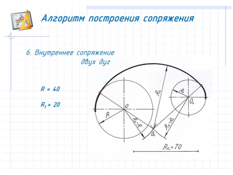 Точки сопряжения на чертеже