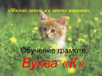 Презентация к уроку по обучению грамоте на тему Согласная буква К