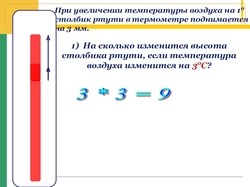 При повышении температуры в комнате меняется