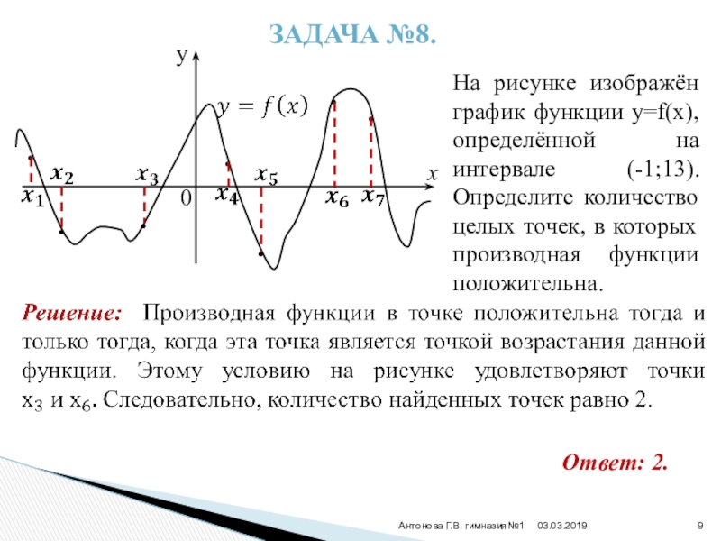 Где производная. Точки в которых функция положительна. Функция положительна если. Точки в которых производная положительна. Производная функции положительна.