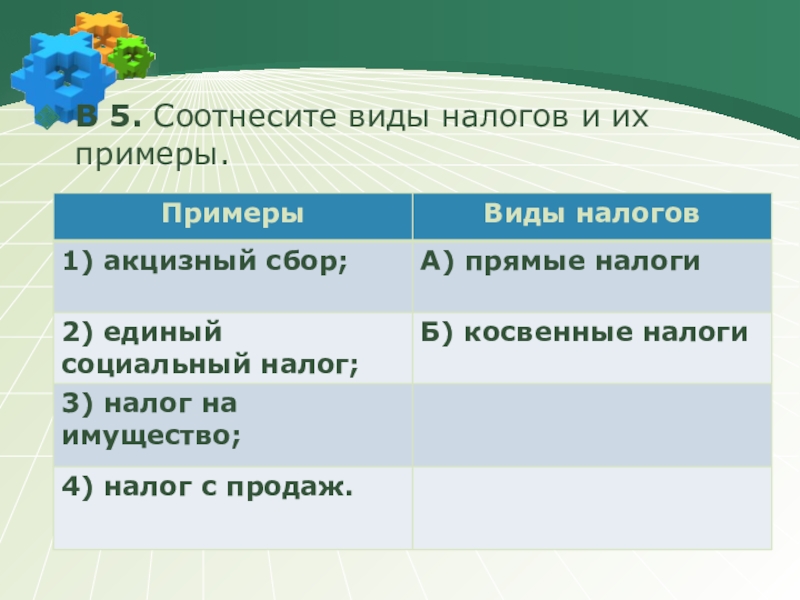 Соотнесите тип. Налоги виды и примеры. Виды налогов и их примеры. Соотнесите виды. Соотнесите налоги и их виды.