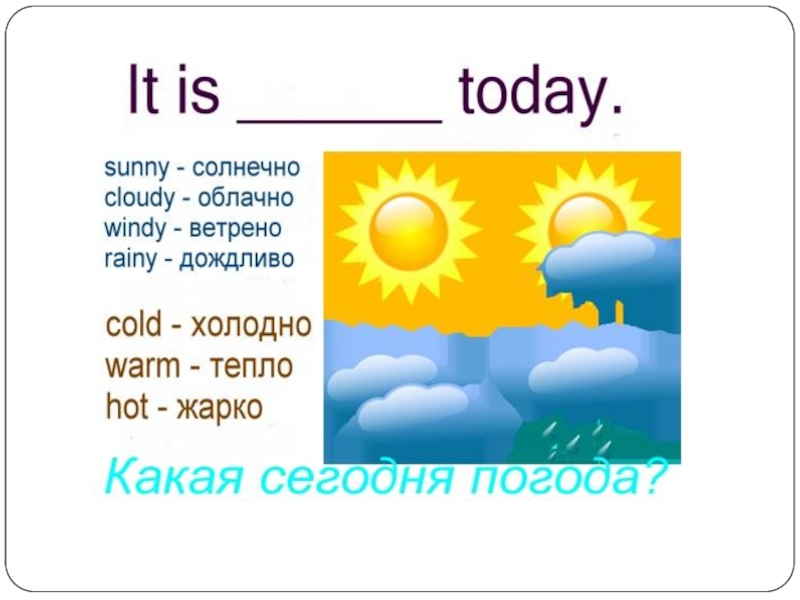 Погода английский перевод с русского