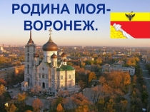 Презентация Родина моя Воронеж