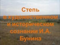 Презентация Степь в творчестве Бунина