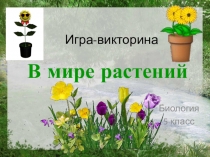 Презентация по биологии к уроку повторения на тему Растения. Игра-викторина (5 класс)