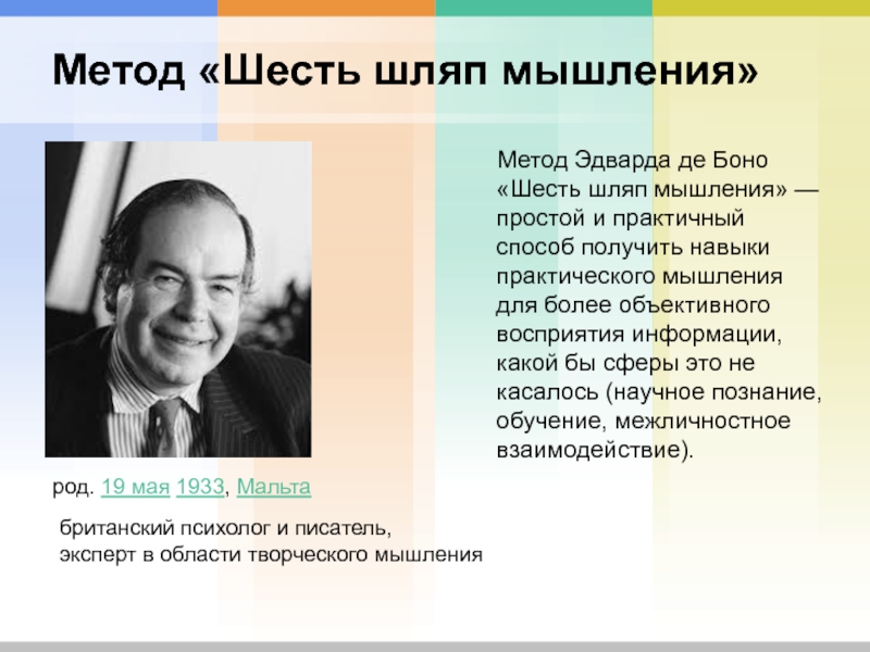 Шесть способов. Метод Эдварда де Боно. 6 Шляп мышления де Боно. Метод 6 шляп Эдварда де Боно. Шесть способов мышления.