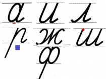 Презентация  Отработка написания элементов букв.
