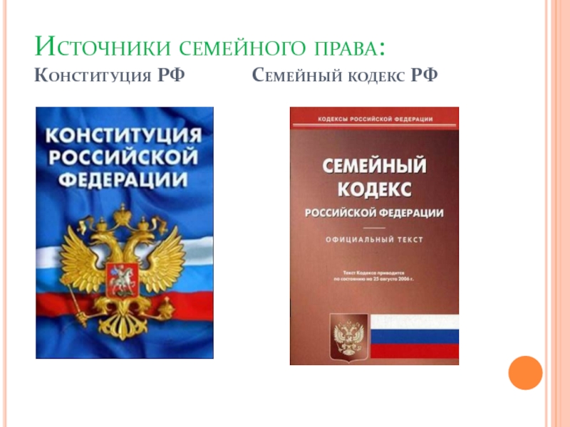 Презентация на тему семейный кодекс рф